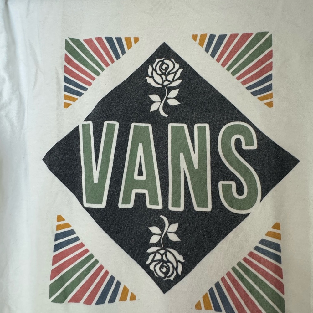 Vans Graphic Tee with Multicolor Design